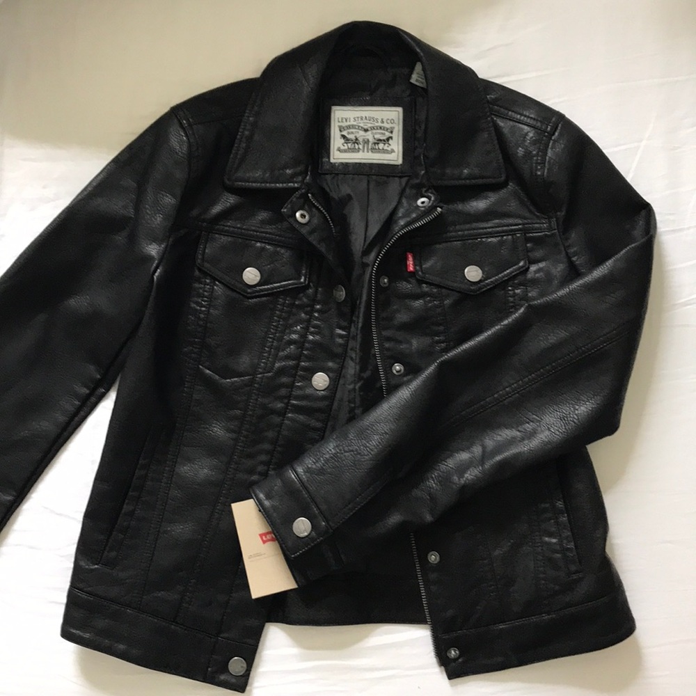 Levi’s Faux Leather Jacket xs